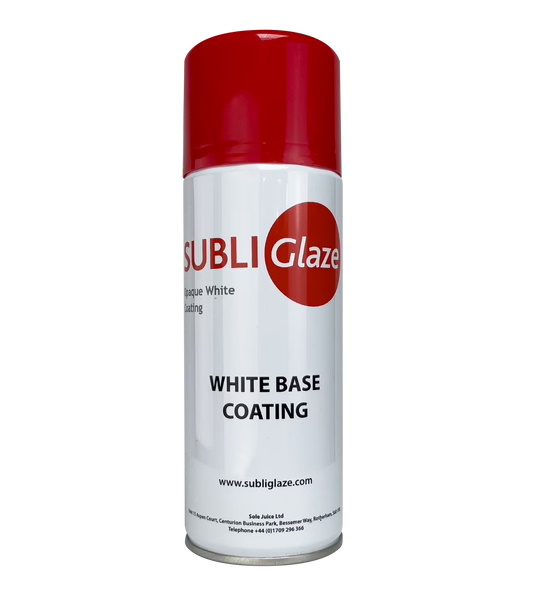 Subli Glaze Opaque White Base - biały, nieprzezroczysty podkład do powłoki sublimacyjnej w sprayu