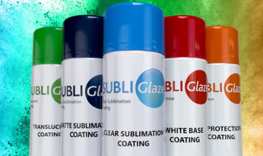 Subli Glaze Translucent White - biały, przepuszczający światło podkład do powłoki sublimacyjnej w sprayu