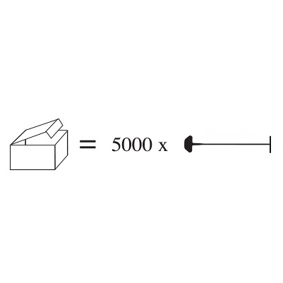 Tagging pins 25 mm standard neutral - 5000 pcs