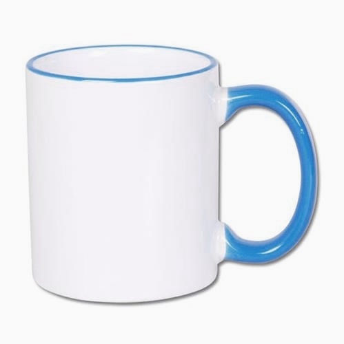 Color handle sublimation mug