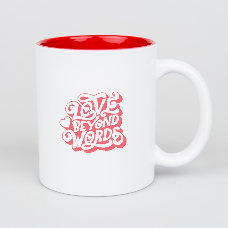 White laser engraving mug - color inside