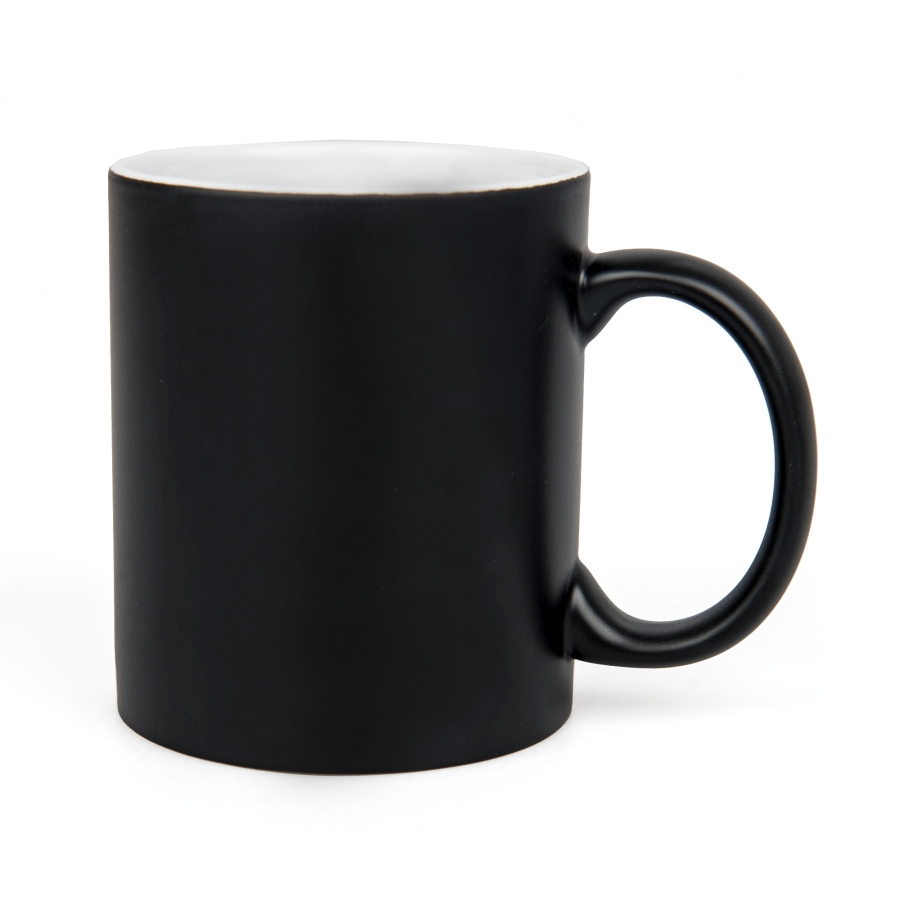 Black laser engraving mug - color inside