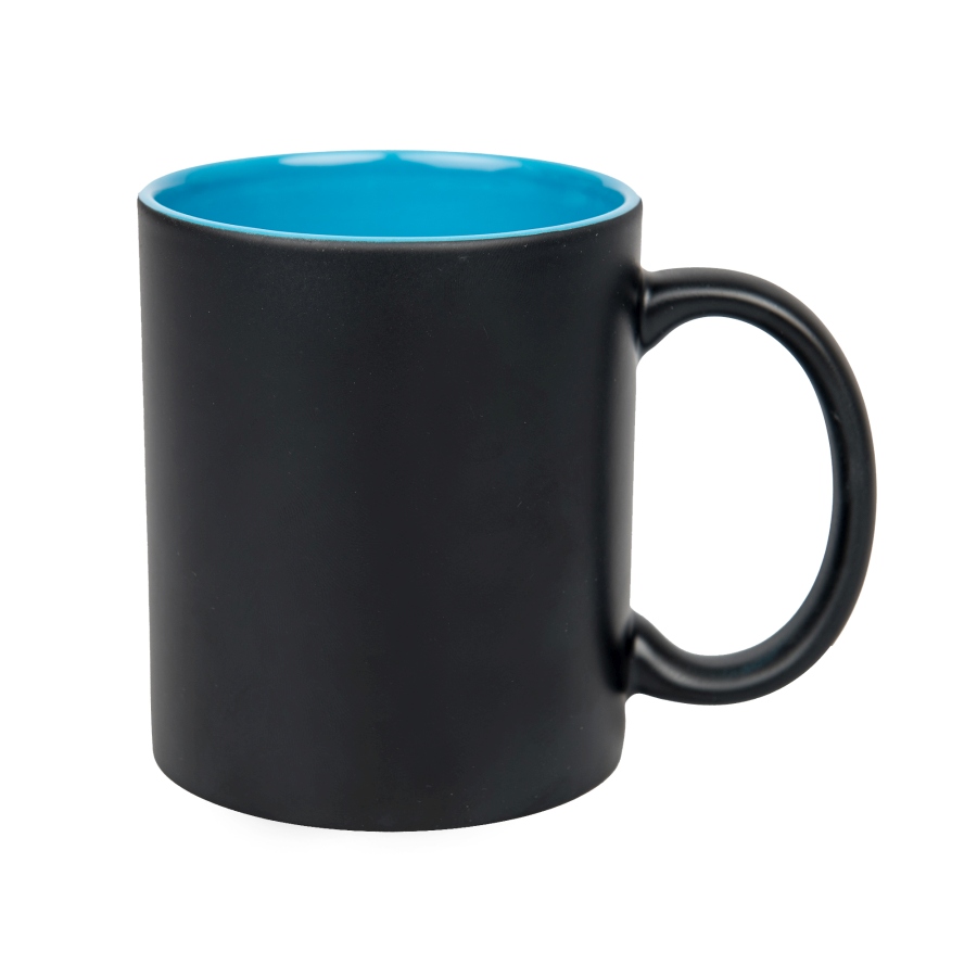 Black laser engraving mug - color inside