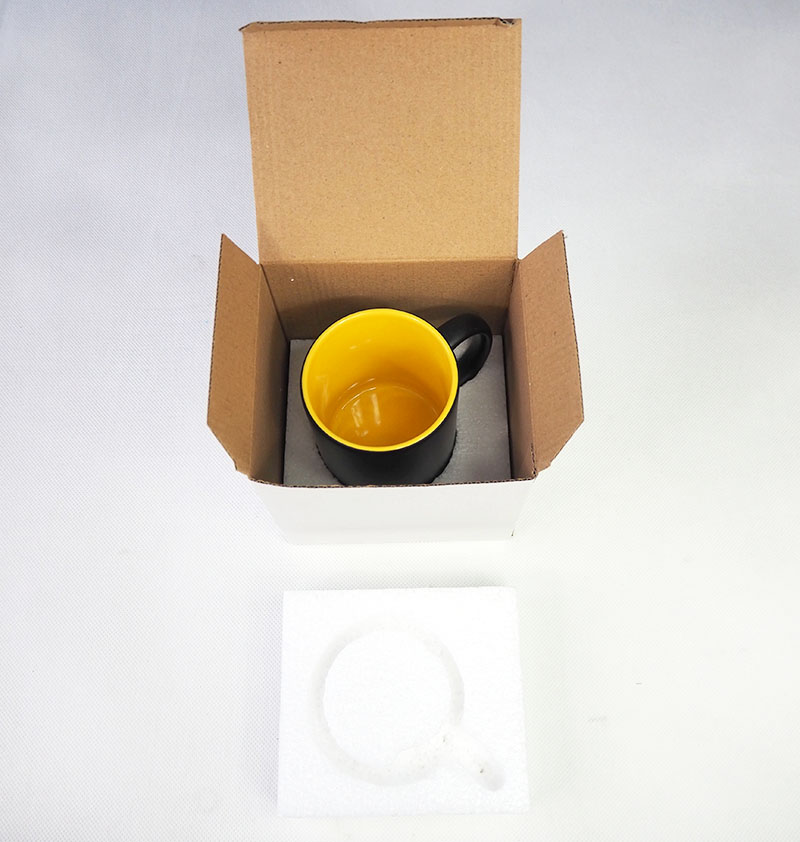 Safe mug box with polystyrene insert