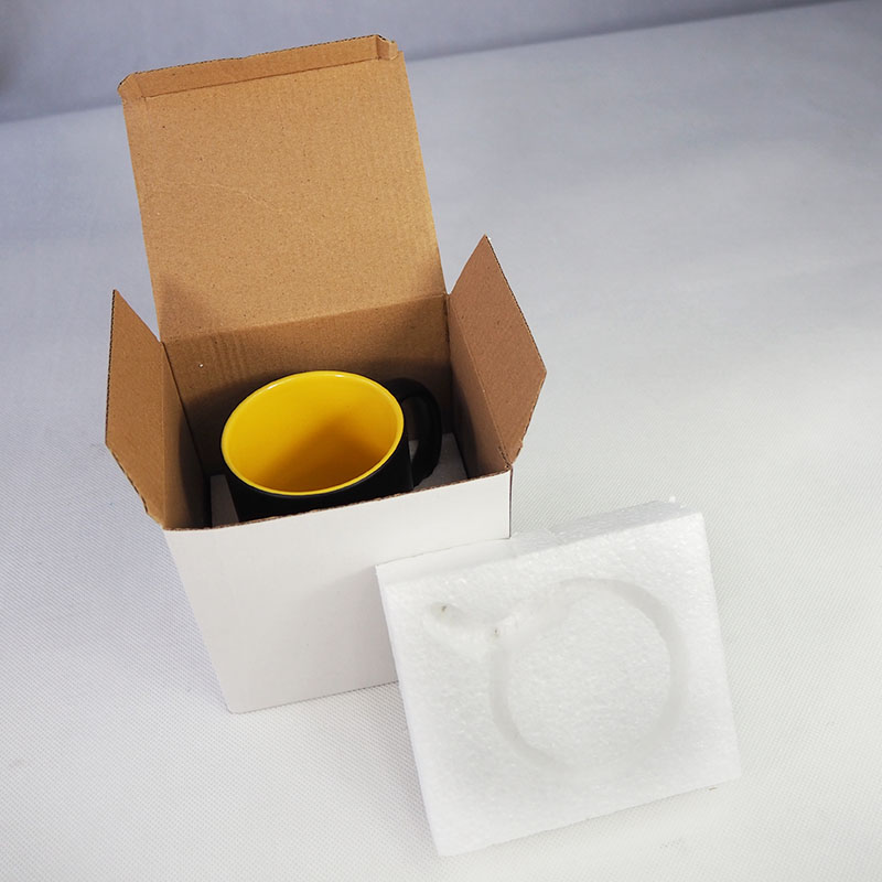 Safe mug box with polystyrene insert