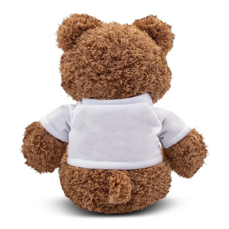 Brown teddy with a white T-shirt for sublimation