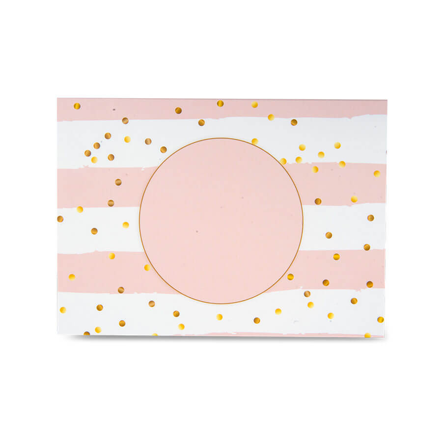 Decorative cardboard box - golden dots - 5 pieces