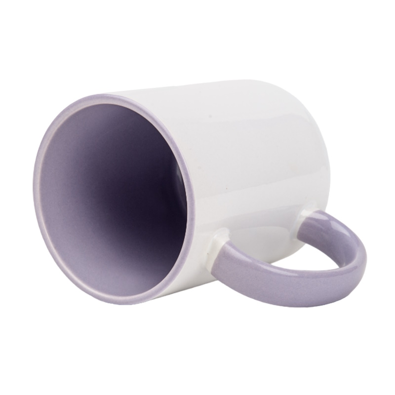 Inside and handle color sublimation mug