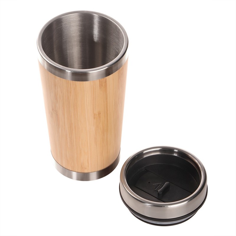 Bamboo thermal mug