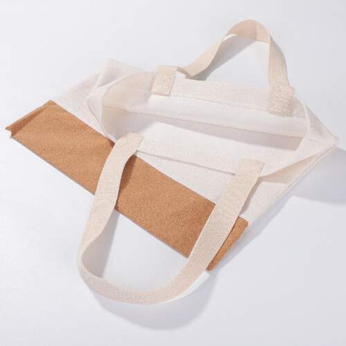 Shopping bag in linen and cork for sublimation