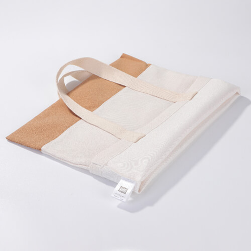 Shopping bag in linen and cork for sublimation