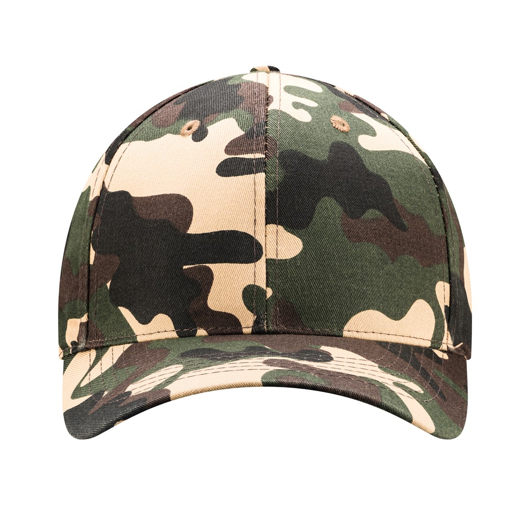 Peaked cap 6-panels with metal clip