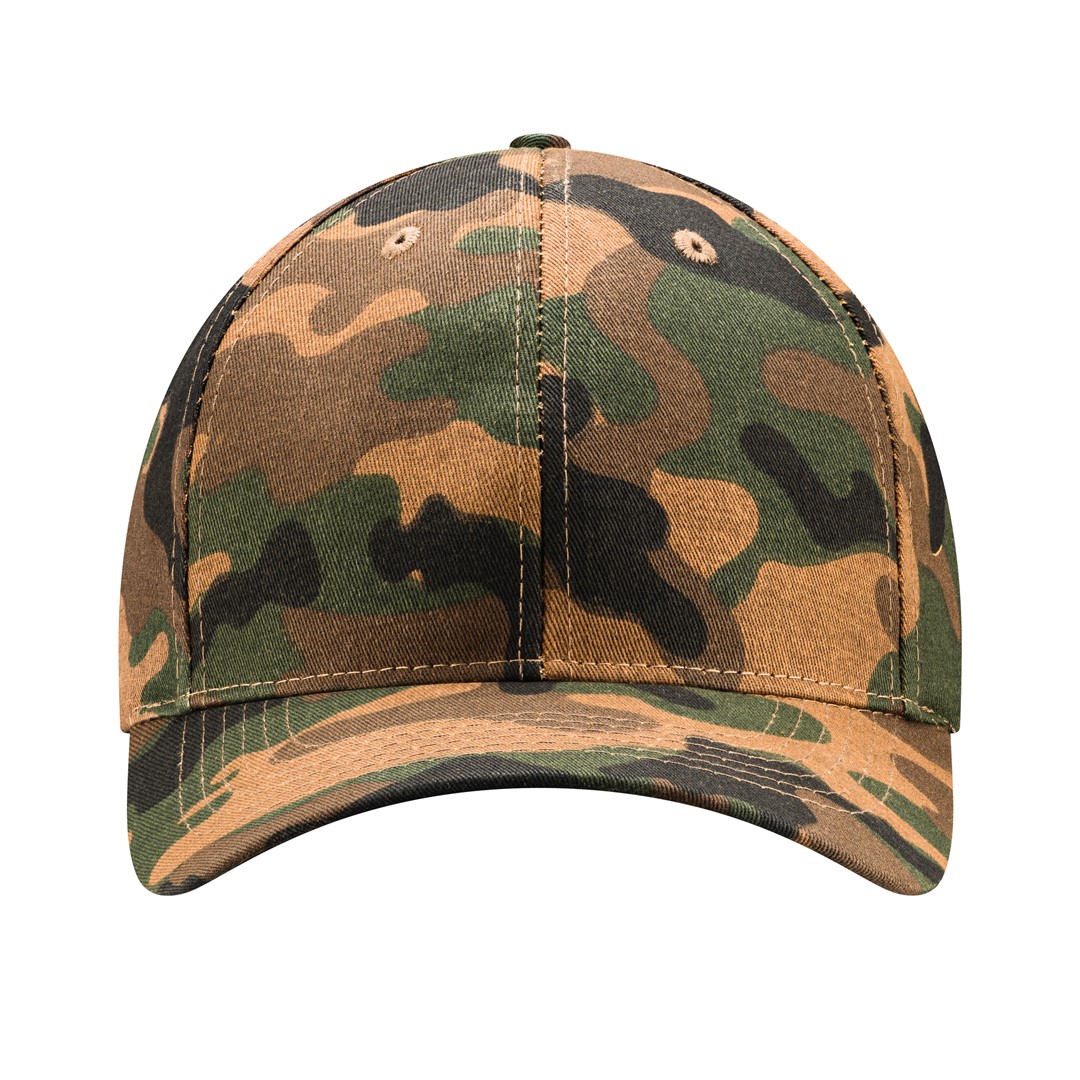 Peaked cap 6-panels with metal clip