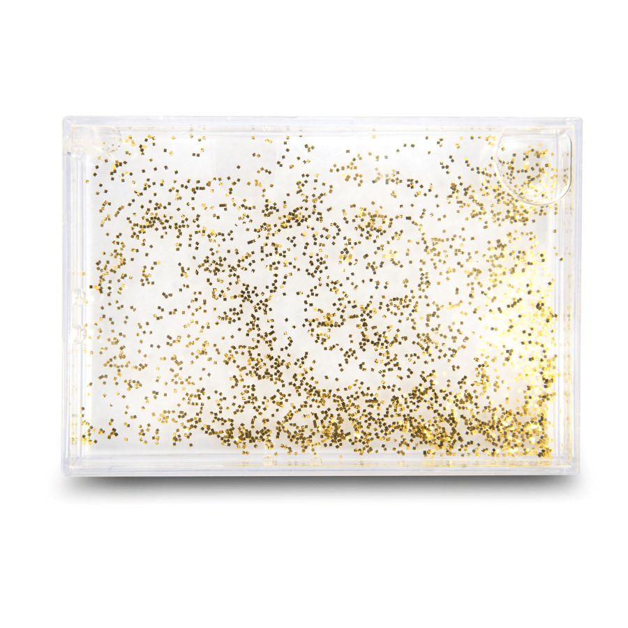 Liquid photo frame - gold glitter