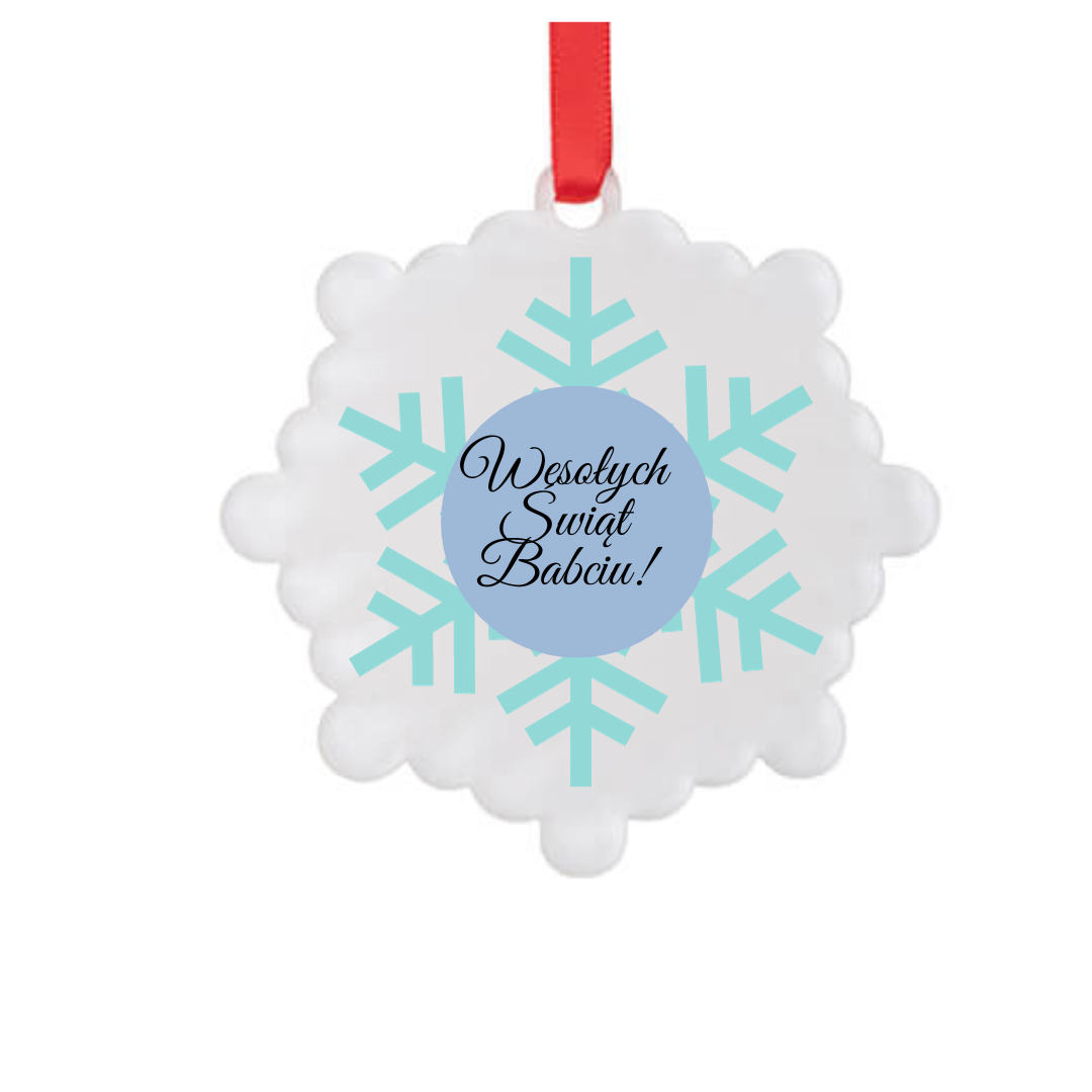 Acrylic pendant - snowflake
