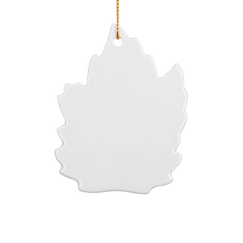 White tile for sublimation - leaf