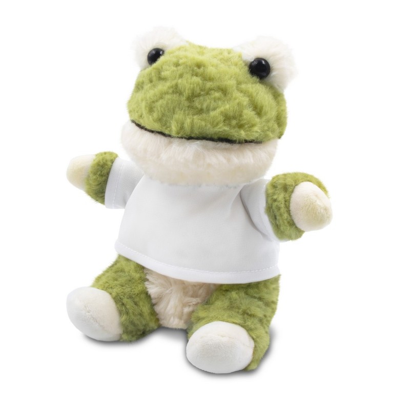 Teddy frog with a white T-shirt for sublimation