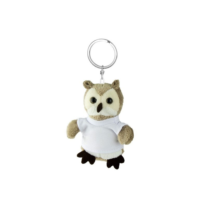 Key ring plushy owl with t-shirt for sublimation