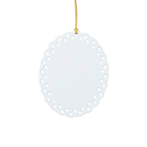 Plastic pendant - oval