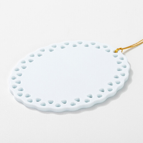 Plastic pendant - oval