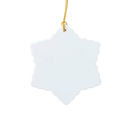 Plastic pendant - snowflake