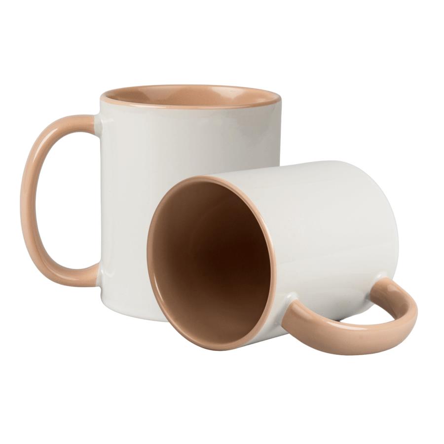 Inside and handle color sublimation mug