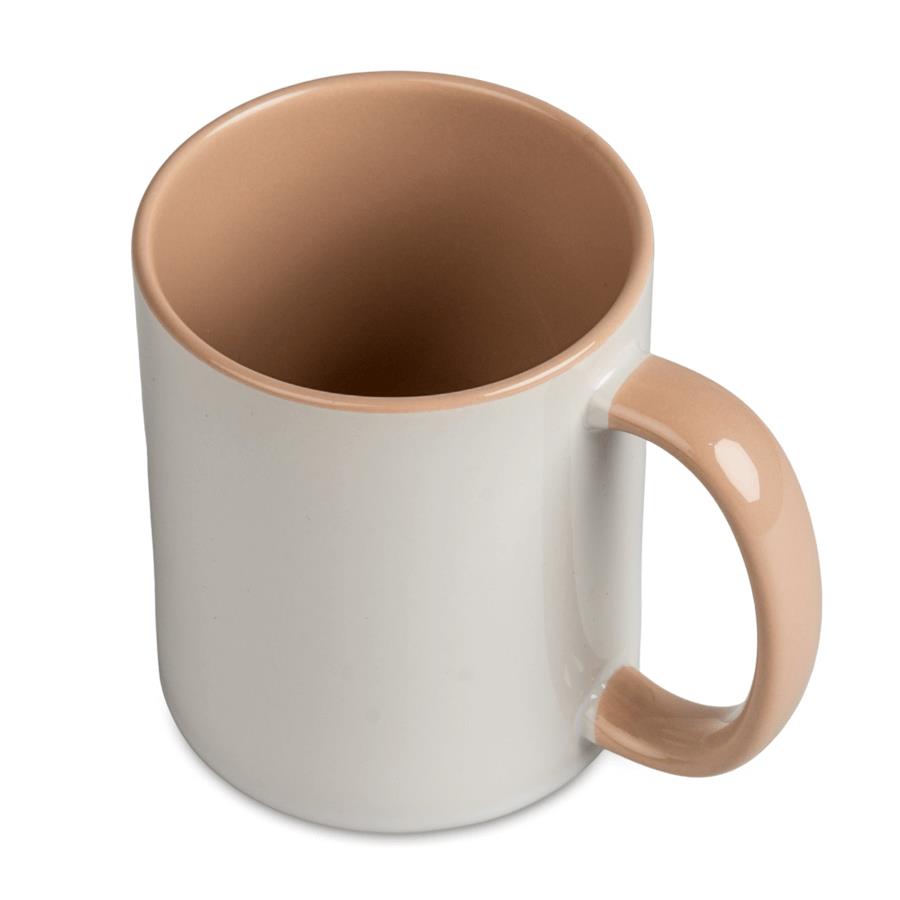 Inside and handle color sublimation mug