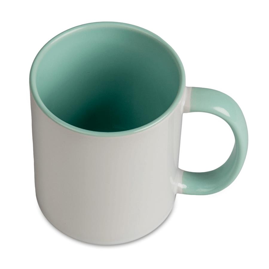 Inside and handle color sublimation mug