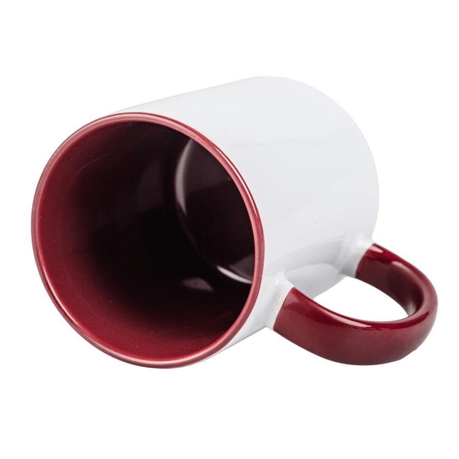 Inside and handle color sublimation mug