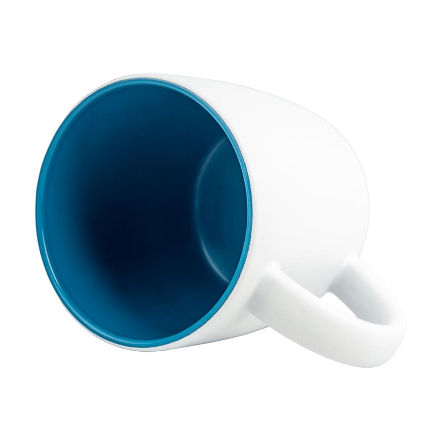 White laser engraving matt mug New - color inside