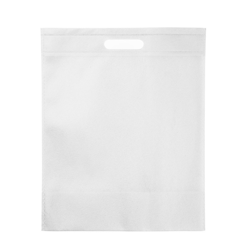 Biała torba ekologiczna na zakupy do sublimacji z wyciętymi uszami - 10 sztuk