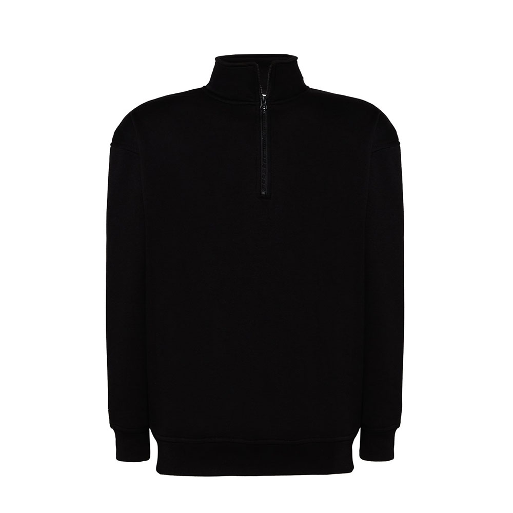 Men sweatshirt with zip half for printing