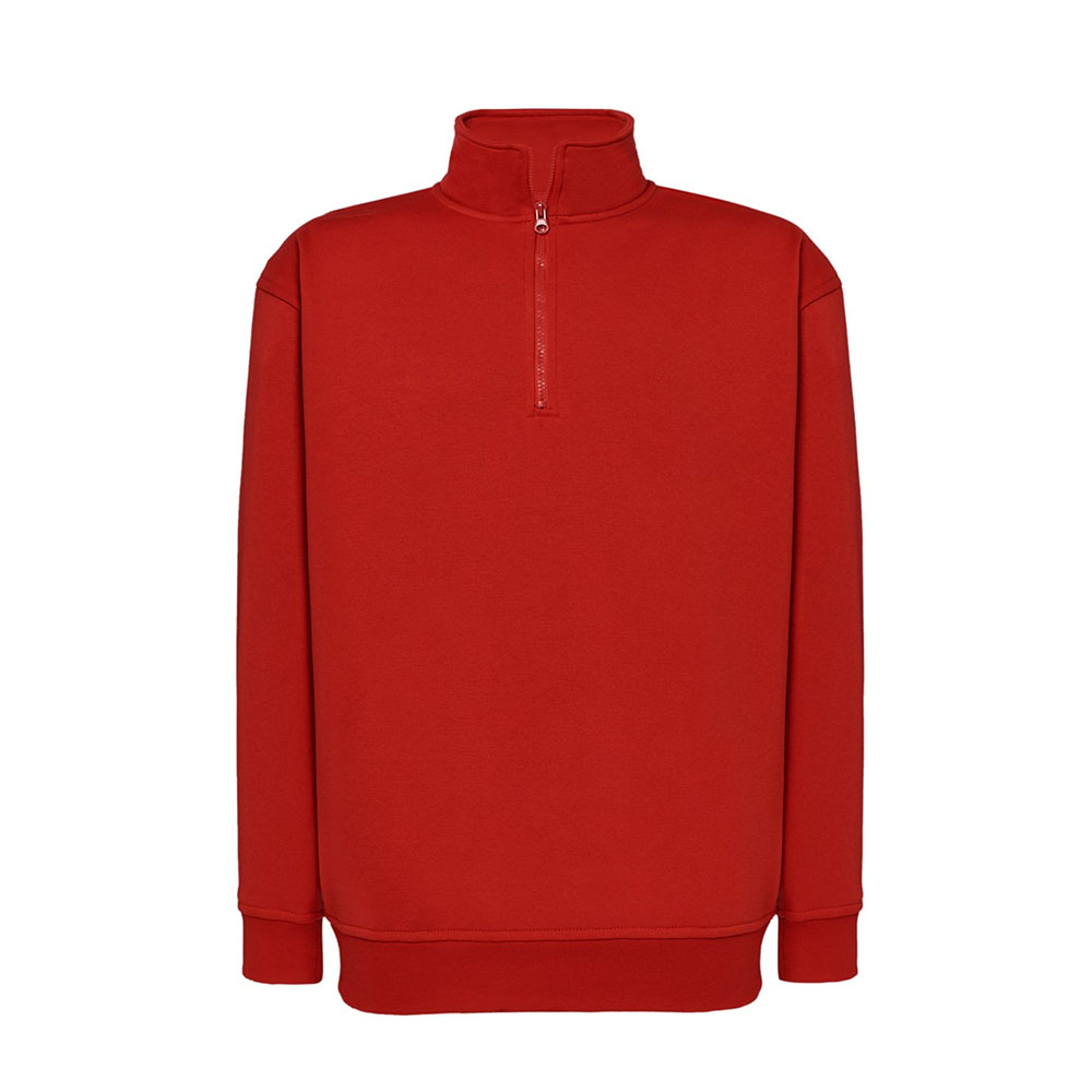 Men sweatshirt with zip half for printing