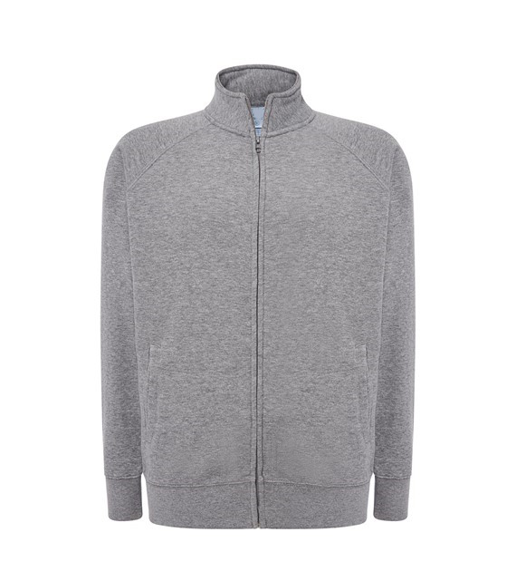 Men sweatshirt with zip for printing