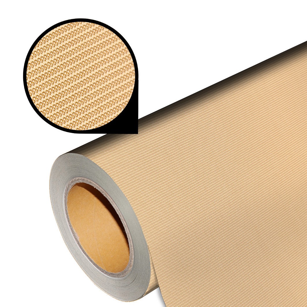 Flex foil with metallic fabric structure