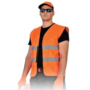 Orange, reflective vest