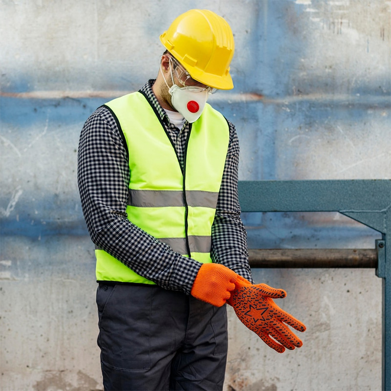 Yellow, reflective vest