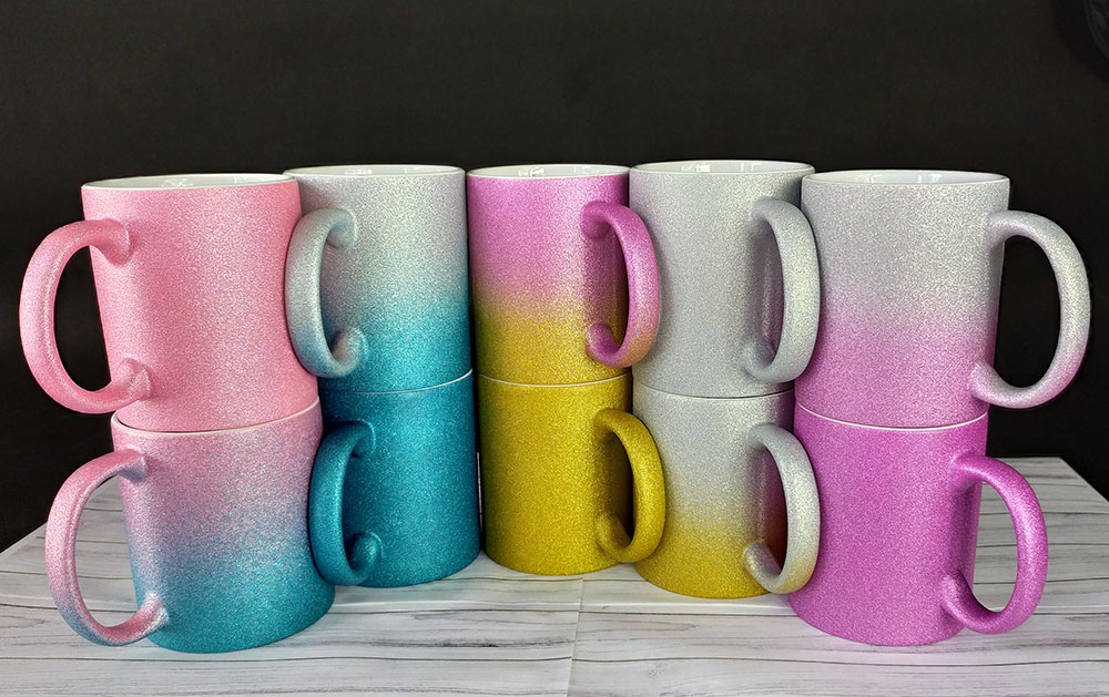 Glitter sublimation mug