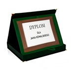 Navy blue case to wood base A5 (152 x 203 mm) - horizontal