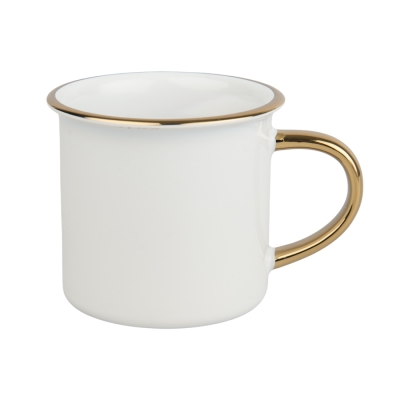 Kubek do sublimacji w stylu retro - kolorowy rant i uchwyt