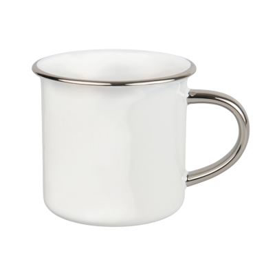 Kubek do sublimacji w stylu retro - kolorowy rant i uchwyt