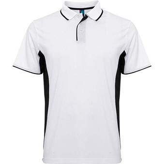 Sublimation polo shirt with coloured sides