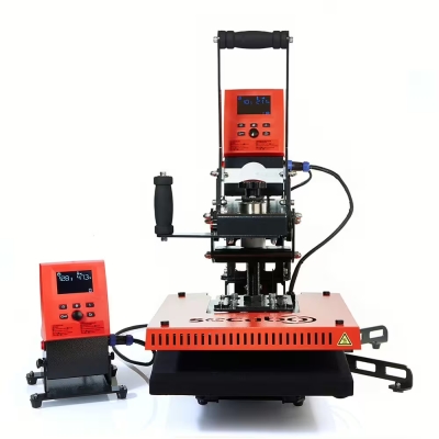 TS7 THE BEAST Secabo z Bluetooth - prasa termotransferowa z opcją wymiany płyt, otwierana na bok z podgrzewaną płytą dolną - swing