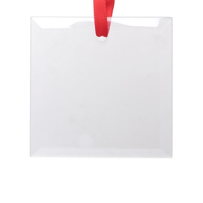 Zawieszka szklana do sublimacji i graweru - kwadrat