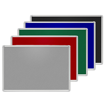 Tablica tekstylna w aluminiowej ramie, kolor - do wyboru, 90 x 60 cm