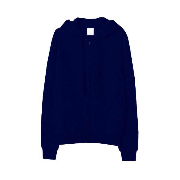 Women’s sweatshirt with zip for printing