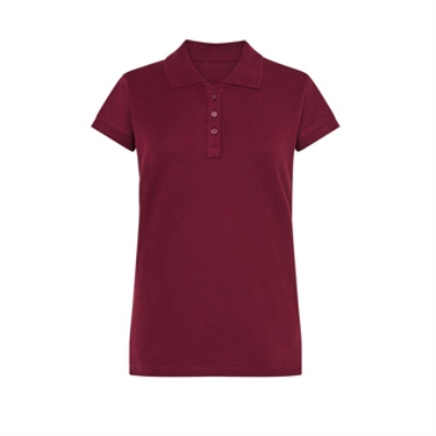 T-shirt Polo standard damski Kolor: bordowy Rozmiar: S
