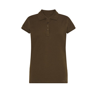 T-shirt Polo standard damski Kolor: khaki Rozmiar: S