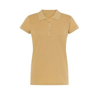 T-shirt Polo standard damski Kolor: piaskowy Rozmiar: L