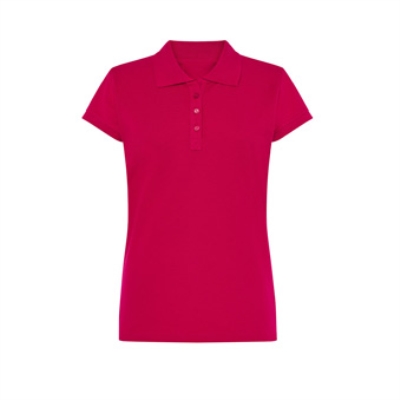 T-shirt Polo standard damski Kolor: różowo-malinowy Rozmiar: S